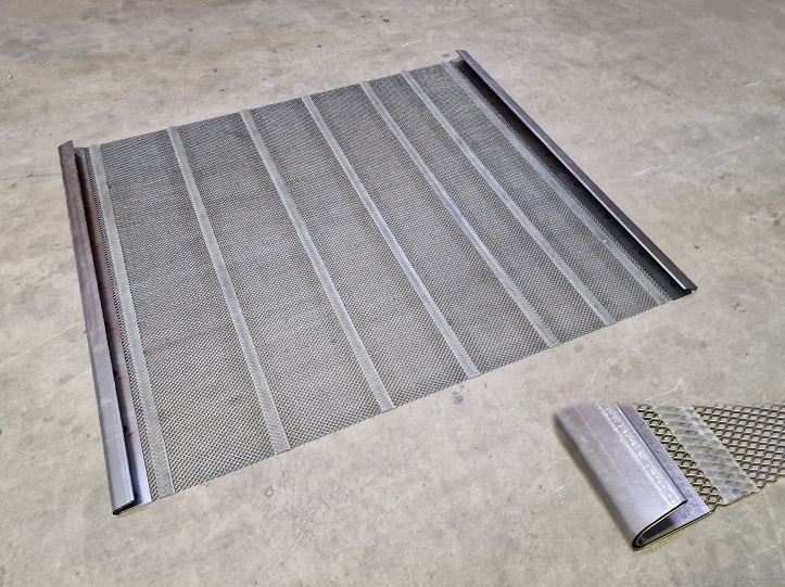 Drátěné harfové síto samočistící se zvlněnými dráty