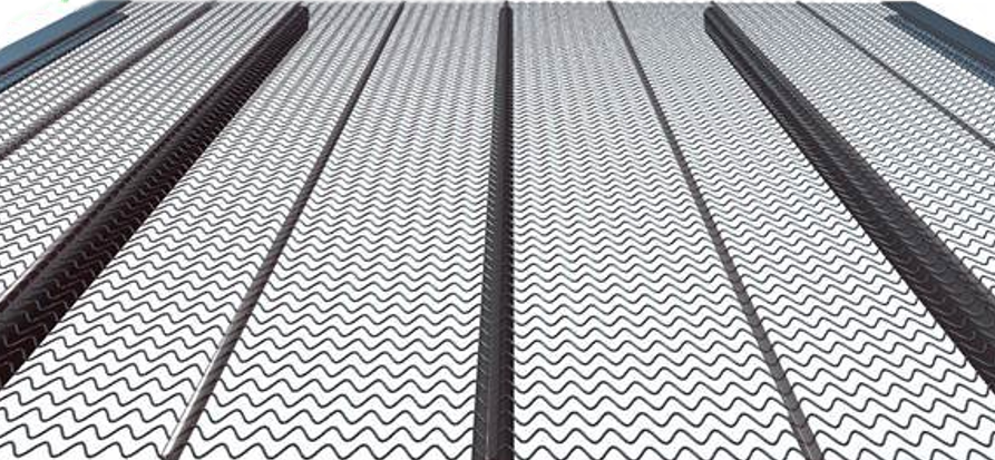 harfové síto zig zag