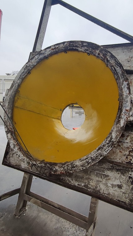 polyuretanové vyložení výsypu