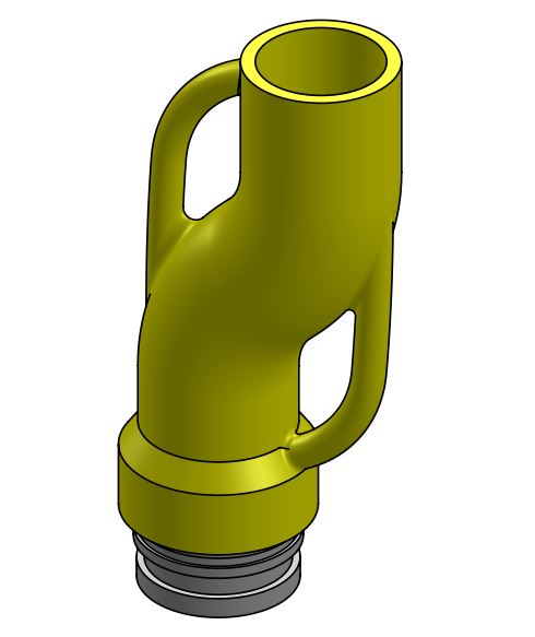 zpomalovací koleno DN100