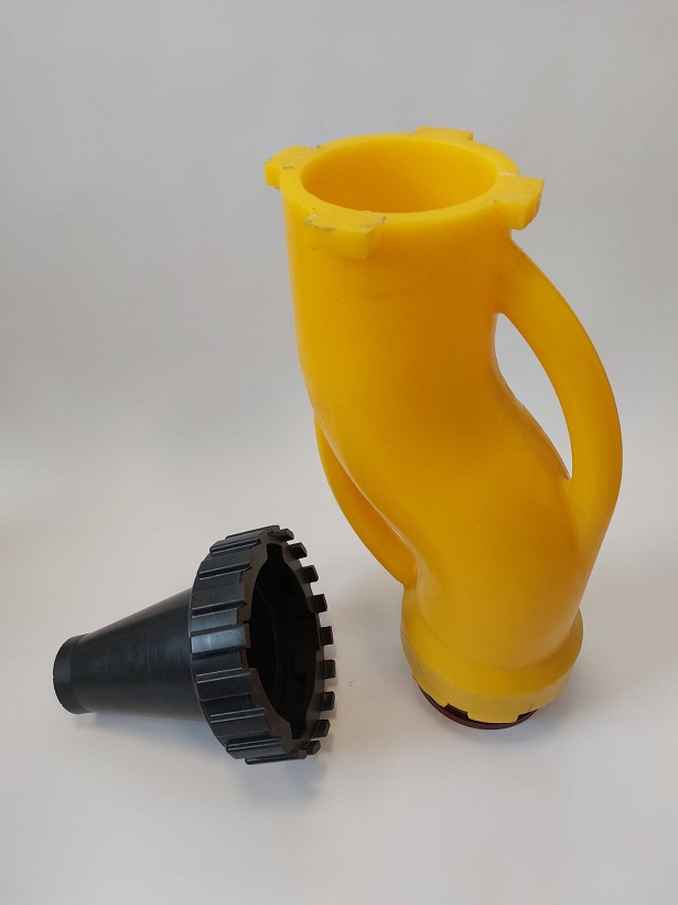 kuželová polyuretanová redukce ke zpomalovacímu kolenu 125