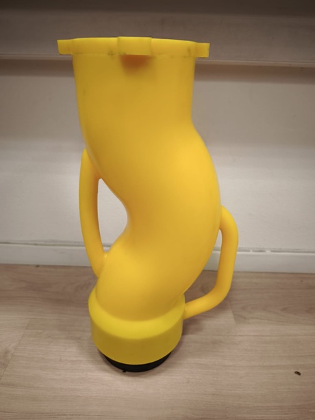 Zpomalovací koleno polyuretanové DN125 dvojitý ohyb